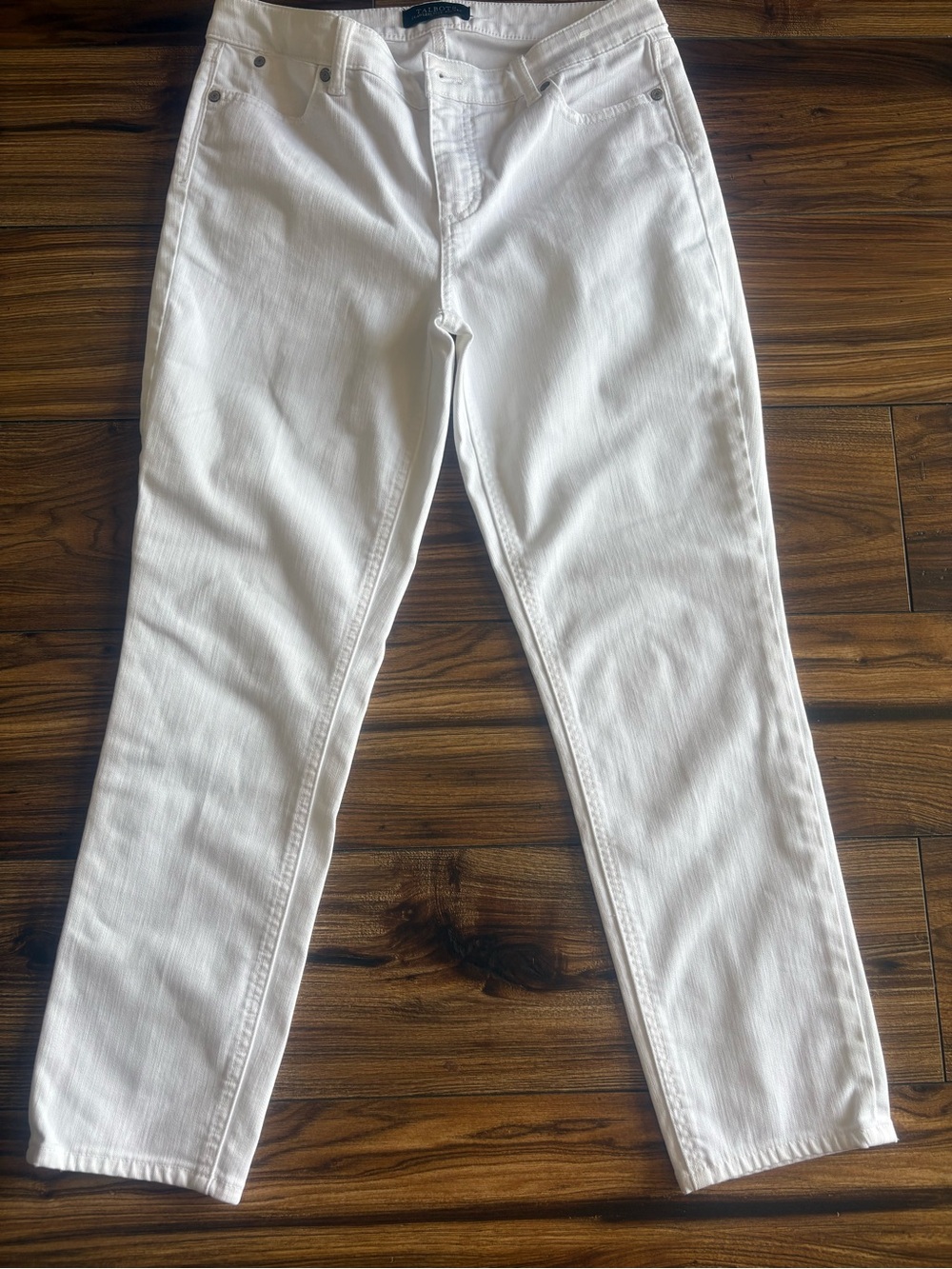 Talbots White Straight Leg Women's Jeans